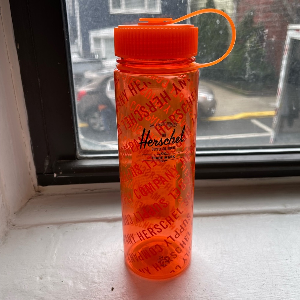 Herschel Supply Company Orange Water Bottle - Never Used